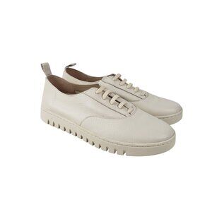Vionic Uptown Juniper Ivory Leather Comfort Sneakers Slip On Womens 8.5 Wide